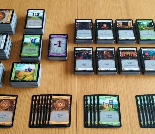 dominion board game setup