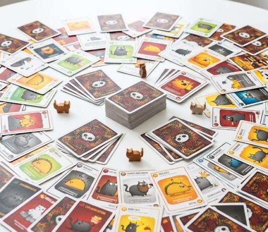 exploding kittens startopstilling