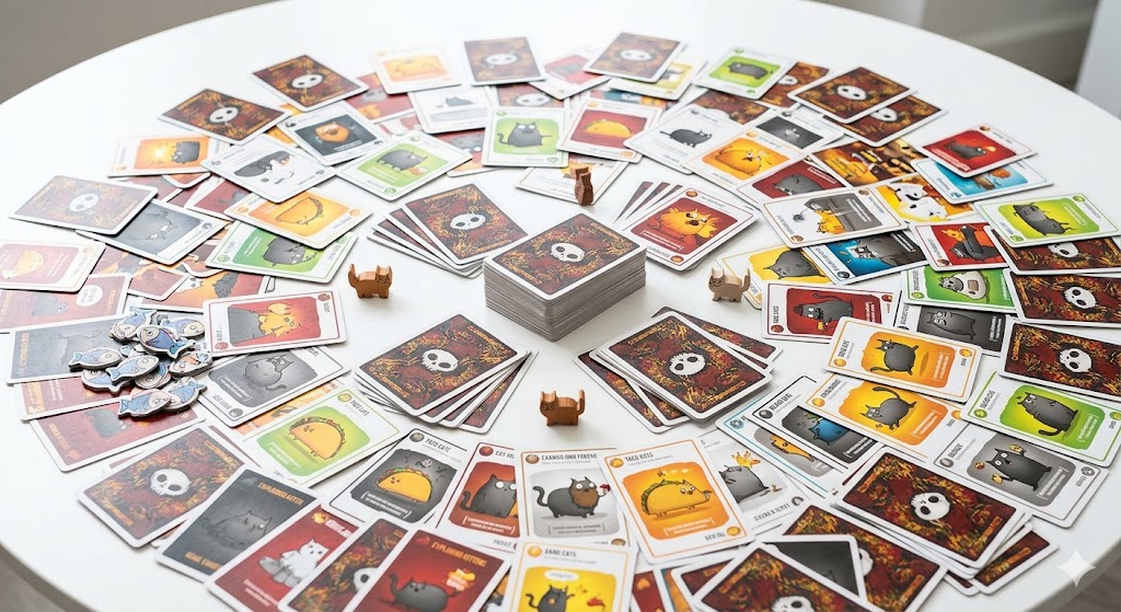 exploding kittens startopstilling