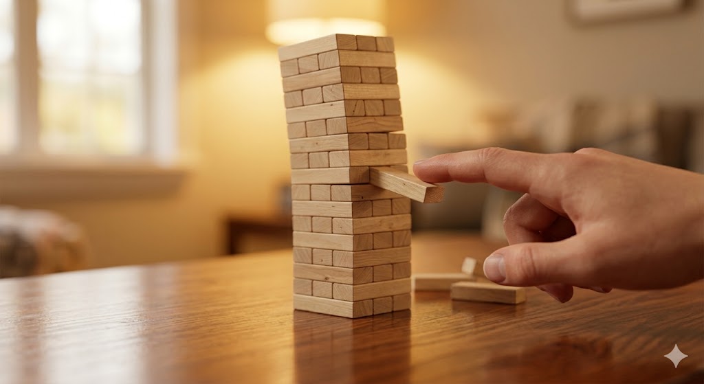 jenga finger technique