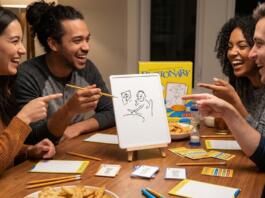 pictionary spilleaften hygge