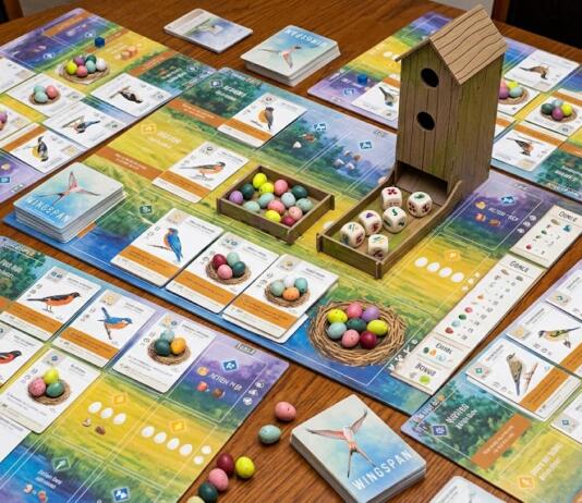 wingspan braetspil setup